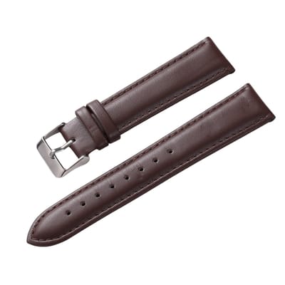 Klassiek Horlogebandje-Echt Leer-Koffie Bruin-18mm