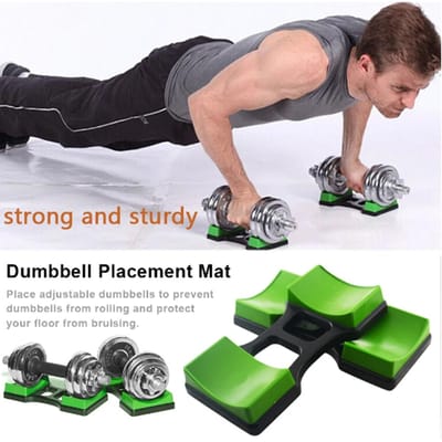 2 Stuks Dumbbell Steunrek Vloerbescherming Dumbbell Opbergframe Standaard Heavy Duty Dumbbell Opbergrek voor Thuisgym black