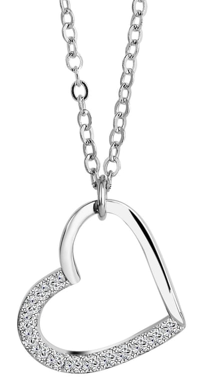 AKZENT Akzent dames ketting met hanger "Carla" aus 925 Sterlingzilver, gerhodineerd, duurzaam