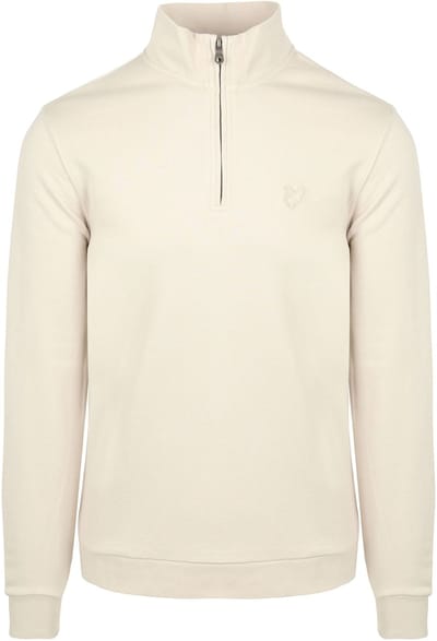 Lyle & Scott Half Zip Pullover Tonal Ecru - Maat XL - Heren - Quarter zip