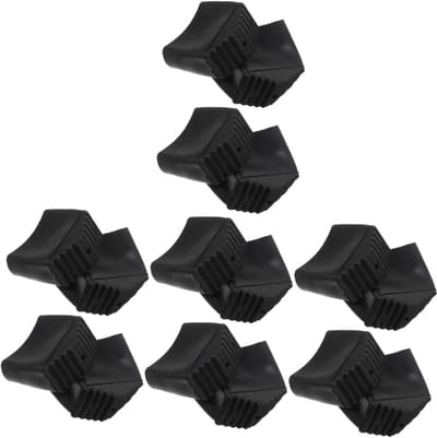 Ladder Voetbeschermers - Antislip Ladderdoppen - Veilig Werken - Slijtvast Rubber - 4x4x8 cm - Zwart