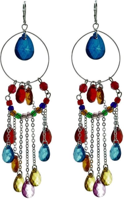 Behave - Statement oorbellen gekleurd kralen - Ibiza zomerstijl