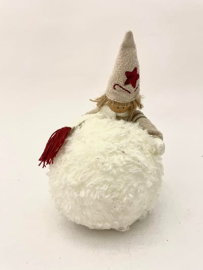 Dekoratief 'meisje op sneeuwbal'