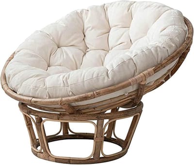 Rond Zitkussen - Schommelstoelkussen - Buiten Zitten - Waterdicht & Ademend - 90x90 cm - Beige