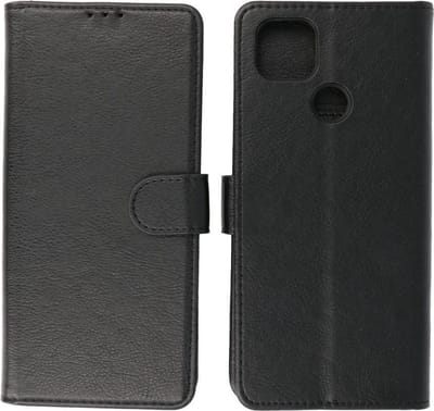 Bestcases - Motorola Moto G9 Power (2020) Hoesje - Book Case Telefoonhoesje - Kaarthouder Portemonnee Hoesje - Wallet Cases - Geschikt voor Motorola Moto G9 Power (2020) - Zwart