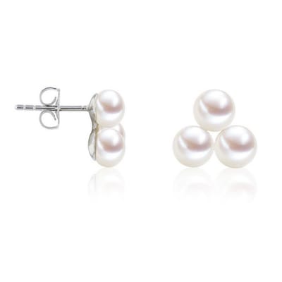 Luna-Pearls - 315.0459 - Oorbellen - 925/-Zilver met Zoetwater gekweekte parel