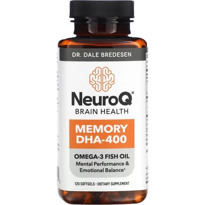 LifeSeasons, NeuroQ hersengezondheid, geheugen DHA-400, 120 softgels