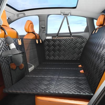 Honden autostoelhoes - Auto hondendeken - Reizen met hond - Waterdicht en antislip - 130x154cm - Zwart