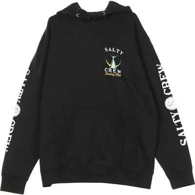Zwarte fleece-hoodie met staart voor heren