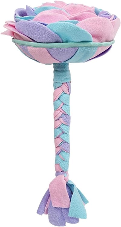Huisdier Snuifmat - Voer Speelgoed - Geurtraining Hond - Slipvast Ontwerp - 25x25x54cm - Roze Blauw