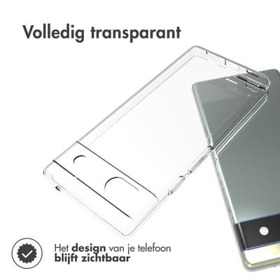 Accezz Hoesje - Geschikt voor Google Pixel 6a - Clear Backcover - Transparant