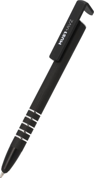 Musthavz 3-in-1 Stylus Pen – Universele Touchscreen Pen met Antibacteriële Coating – Zwart