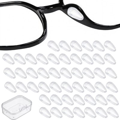 Dailygoods- Neuspads Siliconen - 20 Paar Zelfklevend - Antislip Neuskussentjes - Universele Neusvleugels - Optimale Pasvorm 1,6 x 0,8 cm - Hypoallergeen en Comfortabel - Neuskussens