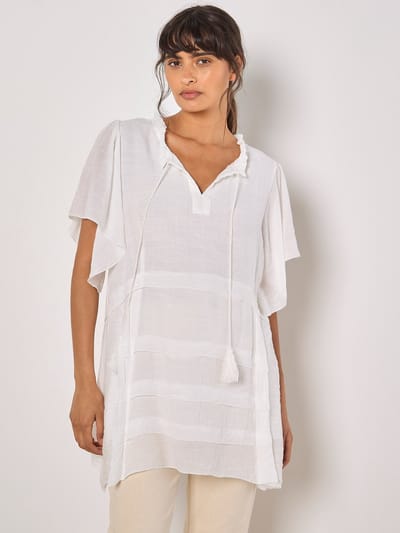Ruffle Tiered Tunic Top