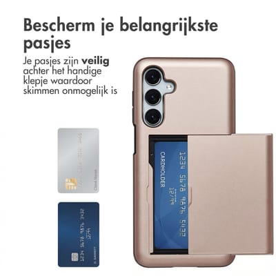 imoshion Hoesje met Pasjeshouder - Geschikt voor Samsung Galaxy A16 (4G) / A16 (5G) - Rosé Goud