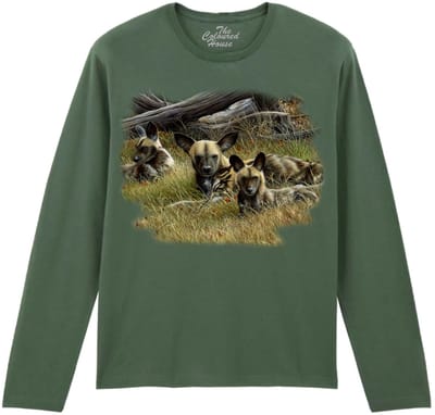 Wilde Hond Wild Dogs Family The Coloured House Longsleeve T-shirt 3XL