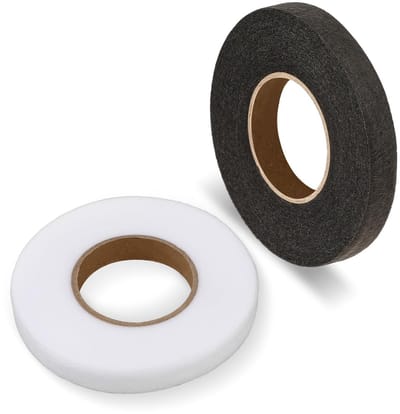Set van 2 Strijkbanden voor het Bevestigen van Wasbestendige Broeken en Gordijnen zonder Naaiwerk - 64 m, 15 mm Breed, Ideaal voor Jeans en Stoffen