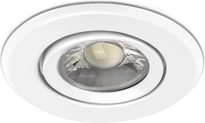 2x Inbouw GU10 LED Spot Armatuur - Wit - Kantelbaar - Zaagmaat Ø75 mm - Aluminium - IP20 - Eenvoudige montage - Incl. GU10 Fitting