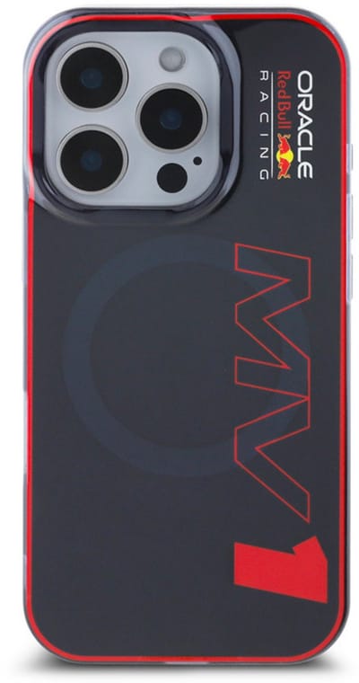 Red Bull Racing iPhone 16 Pro Backcover hoesje Magsafe Double Layer - MV 1 - Navy- max verstappen