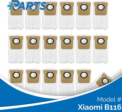 Xiaomi B116 Stofzakken (18 Stuks, Plus.Parts® alternatief voor RDB3)