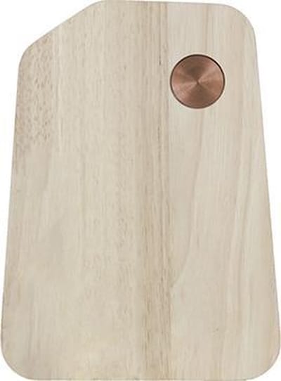 TAK Design Organic Snijplank S - Hout - 20 x 15 cm - Koperkleurig