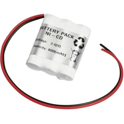 Emmerich 36AA800R Accu voor noodverlichting Kabel 3.6 V 800 mAh