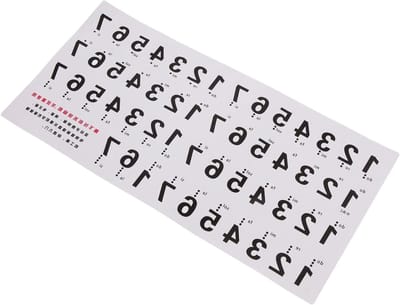 Muziektoetsenbord Stickers - Piano Leermiddel - Piano Leren Spelen - Zelfklevend PVC Materiaal - Voor 88 Toetsen - Wit