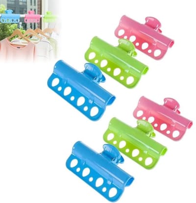 Wasknijpers - 6 Stuks - Wasrek - Knijpers - Wasgoedknijpers - Stevig - Anti Windknijpers - Handdoek Clips - Was Ophangen/Uithangen Knijpers - Multifunctionele - Poreuze - Outdoor En Vakantie Zomerartikelen - Blauw/Roze/Groen