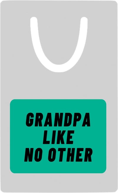 Hacebo® - grandpa like no other metalen boekenlegger - Opa - geweldige opa - niemand anders - verjaardag - cadeau - kado - bedankje - geschenk Bladwijzer boekenleggers - 7.6 cm x 5cm