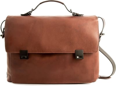 HAROLD'S Leren Business tas Laptoptas met laptopvak Ivy Lane Notebook Briefcase Cognac Bruine