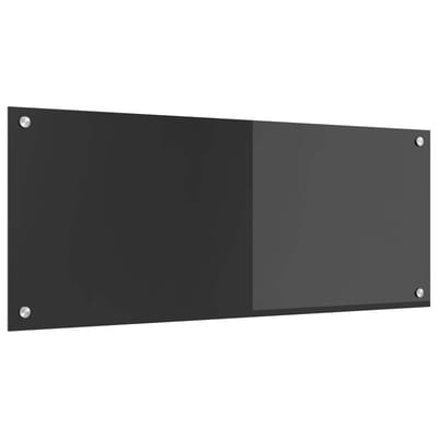 vidaXL - Keukenachterwand - Donkergrijs - 100 - x - 40 - cm - gehard - glas