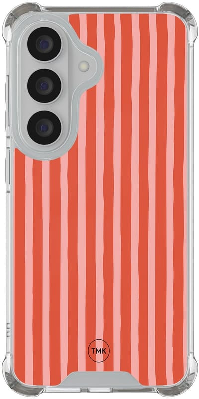 Shockproof hoesje geschikt voor Samsung Galaxy S26 - Streepjes - Schokbestendig - Verhoogde randen - TPU case - Extra Sterke Back Cover - Gestreept - Transparant, Multi
