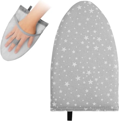 Stoomstrijkhandschoenen - Strijkaccessoires - Beschermend strijken - Verdikte sponsvoering - 25 x 15 x 28 cm - Grijze ster