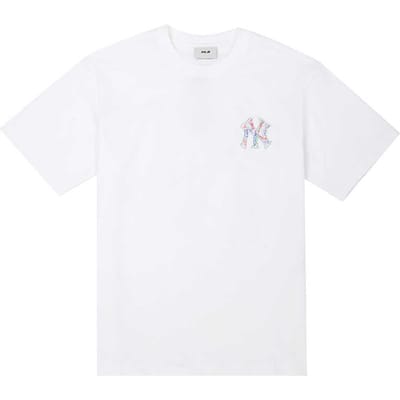 MLB New York Yankees SS25 Sport Confortable Décontracté Manches Courtes T-shirt Unisexe T-shirt Blanc Cassé 3ATSB0953-50WHS XXL