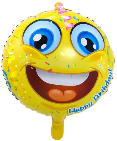Folat - 17in/43cm Emoticon hbday packed