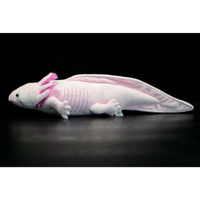 Schattige Grijze Axolotl Zacht Gevuld Pluchen Speelgoed Realistische Simulatie Ambystoma Mexicanum Dinosaurus Dieren Modelpop Kinderen Audlt Geschenken 50cm roze