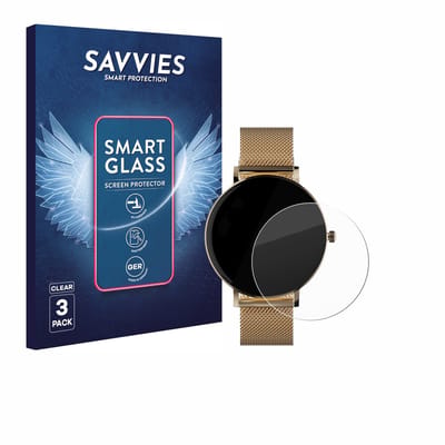 3 Stuks Savvies Screenprotector - geschikt voor ZenWatch Venice Pro - beschermfolie glas transparant
