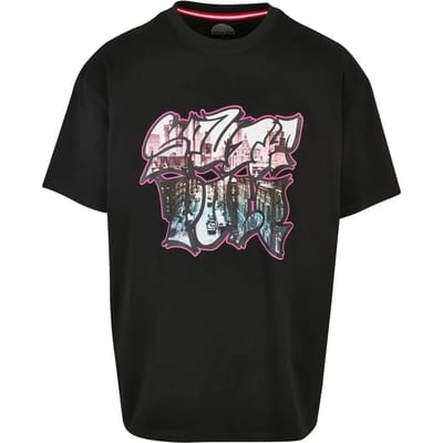 Southpole - Graphic Heren T-shirt - S - Zwart