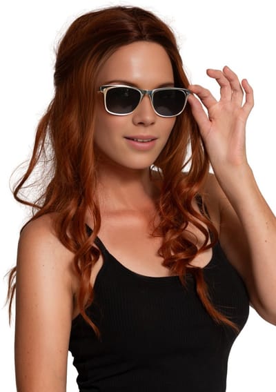 Partychimp Zilveren Bril Disco Themafeest voor Volwassenen Carnaval Accessoires Verkleedaccessoires Foute Party - Unisex - Zilver - Plastic