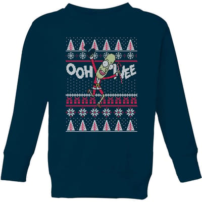 Rick and Morty Ooh Wee Kids' Christmas Jumper - Navy - 134/140 (9-10 jaar)
