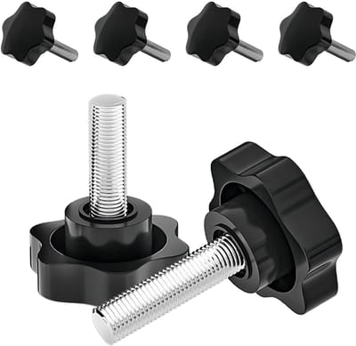 Cosensi - Star Grip Knoppen - Thumb Screws - Duurzaam en Corrosiebestendig - M6 x 20 mm - Geschikt voor Machines - 4 Stuks