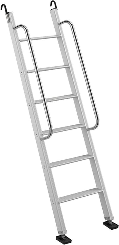 Aluminium Ladder - Stapelbed Ladder - Veilig Bereiken - Verstelbare Lengte - Max 1.4 kg - Zilver