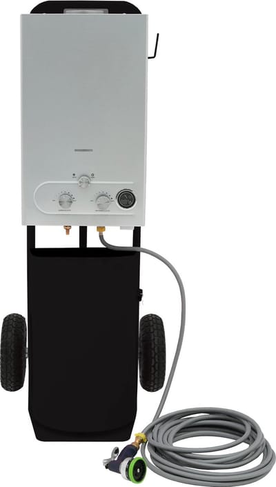 Draagbare douche voor paarden - zwart - 18l - 9 straalmodi