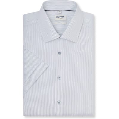 OLYMP Level Five Overhemd, Body Fit, Kent, Marineblauw