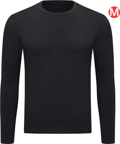 Bovista Thermokleding - Thermoshirt - Thermo - Voor Heren - Shirt - Zwart - Maat M