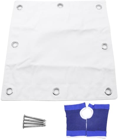 Dailygoods- Bokszak Leeg - Wandtas - Canvas - Geschikt voor Bokstraining - 40 x 40 cm - Duurzaam Materiaal - Wandbokszak