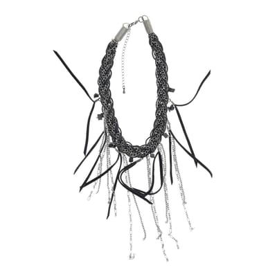 Behave - Statement ketting - Zilverkleur rondjes design - Avond stijl