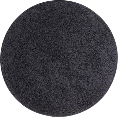 Karpet Batan - Zwart - 67 cm Rond