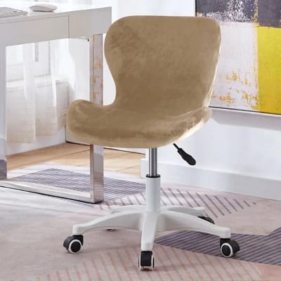 Fluweel Gebogen Vlinderstoelhoes Effen Kleur Eetkamerstoelen Hoes Stretch Spandex Stoelhoezen voor Restaurant Bruiloft 1piece