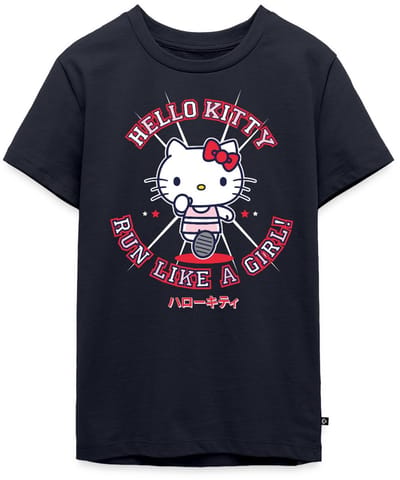 Hello Kitty Run Like A Girl Premium T-Shirt Tiener